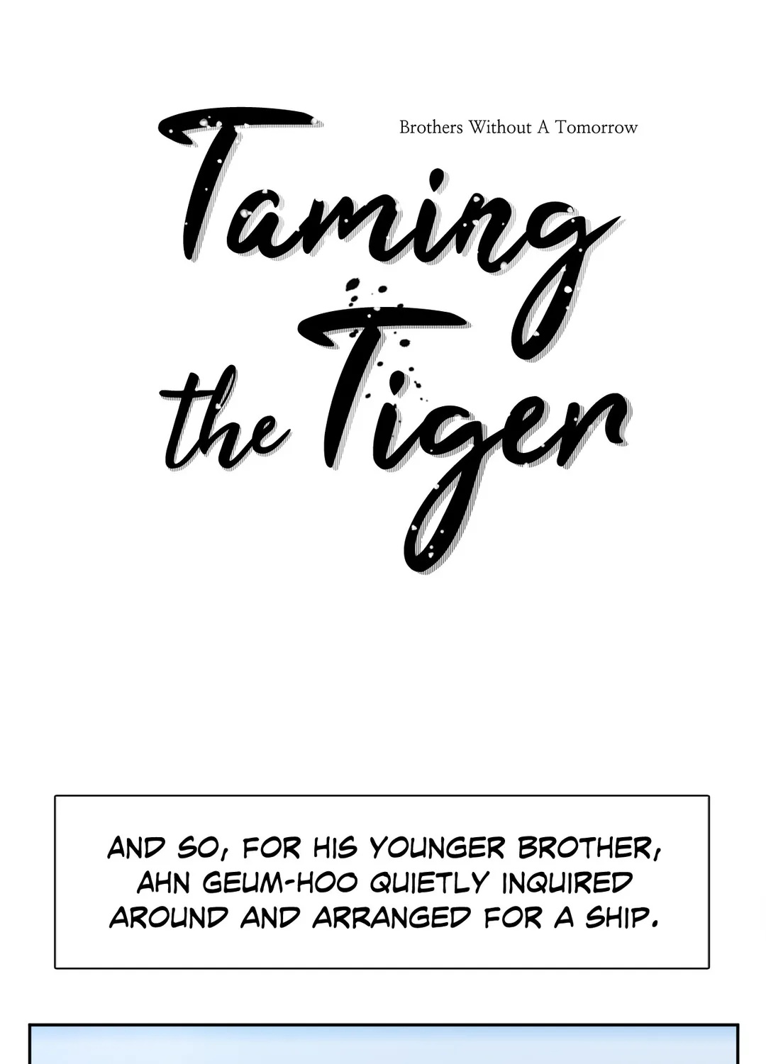 Taming the Tiger page 1