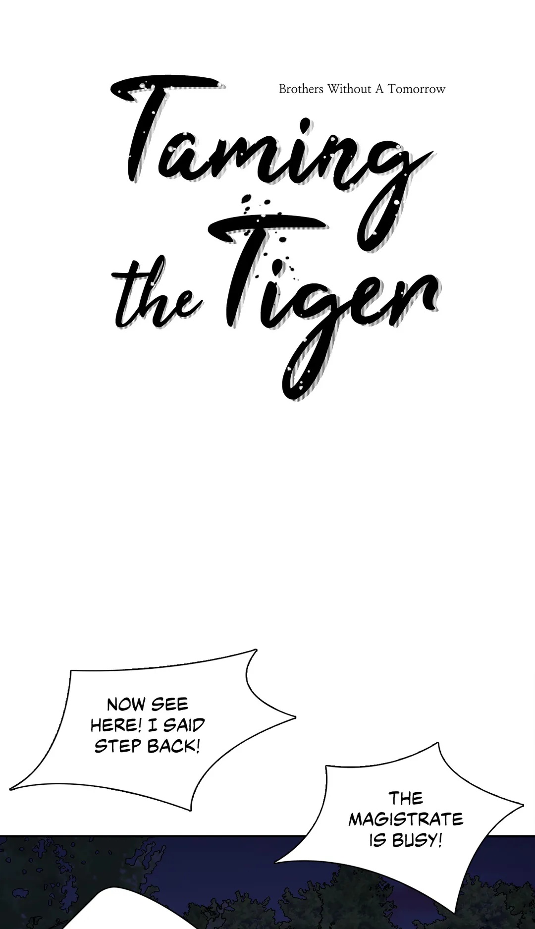 Taming the Tiger page 1