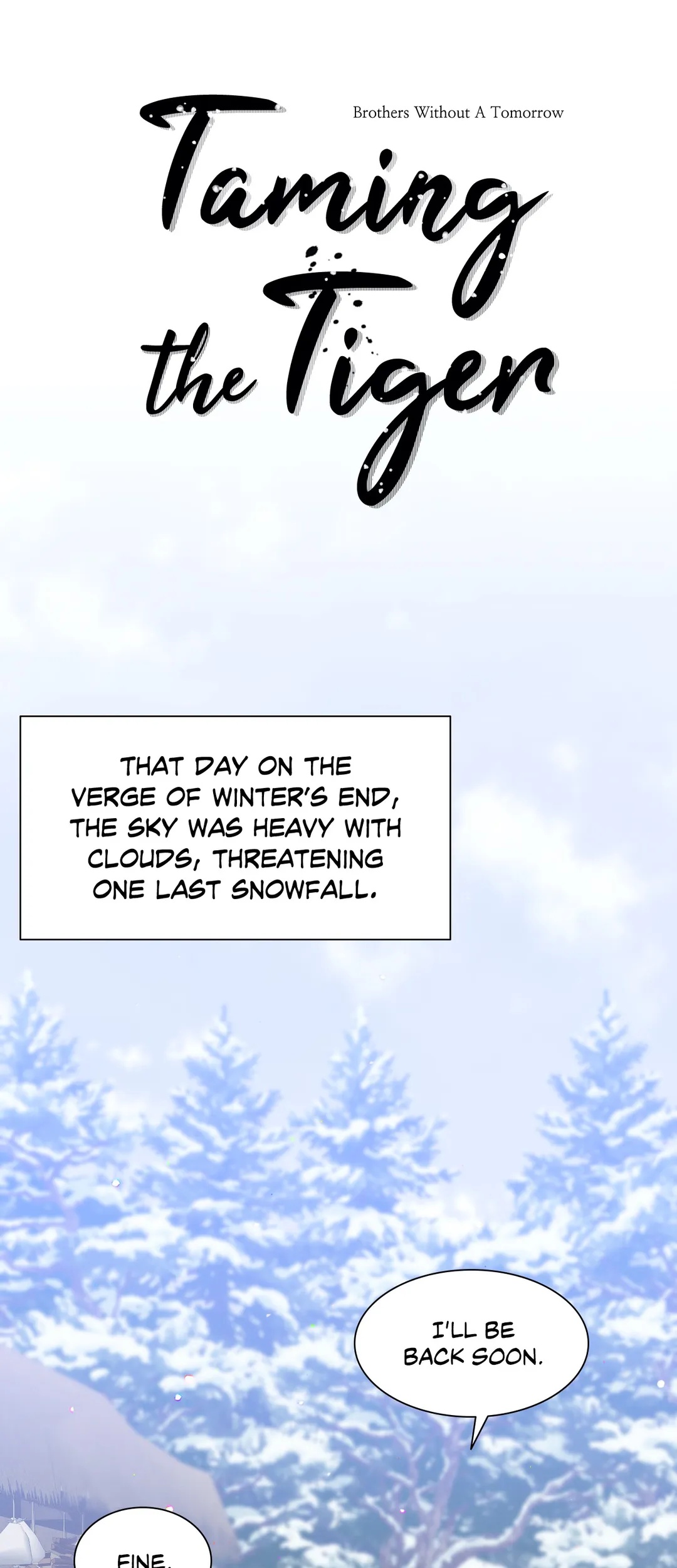 Taming the Tiger page 1
