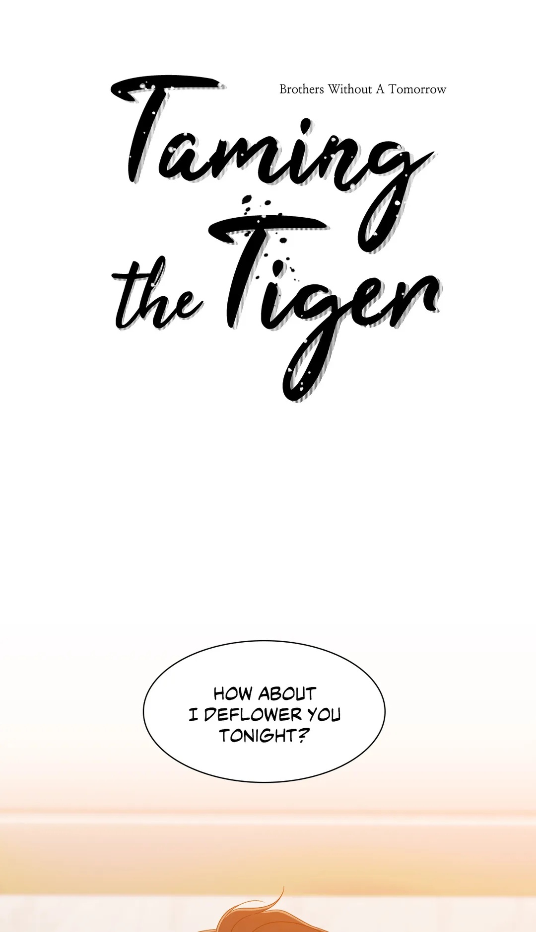 Taming the Tiger page 1