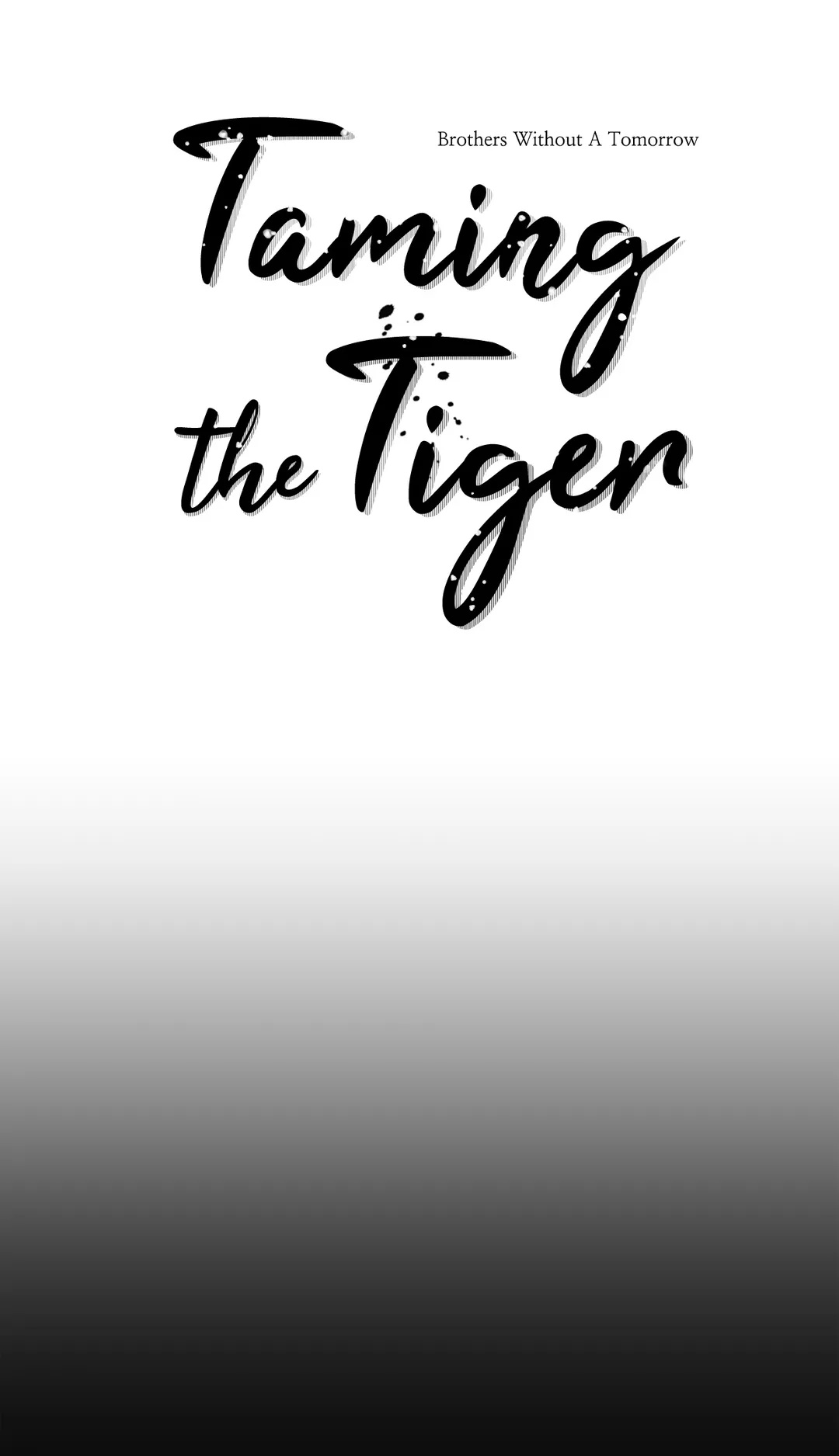 Taming the Tiger page 1