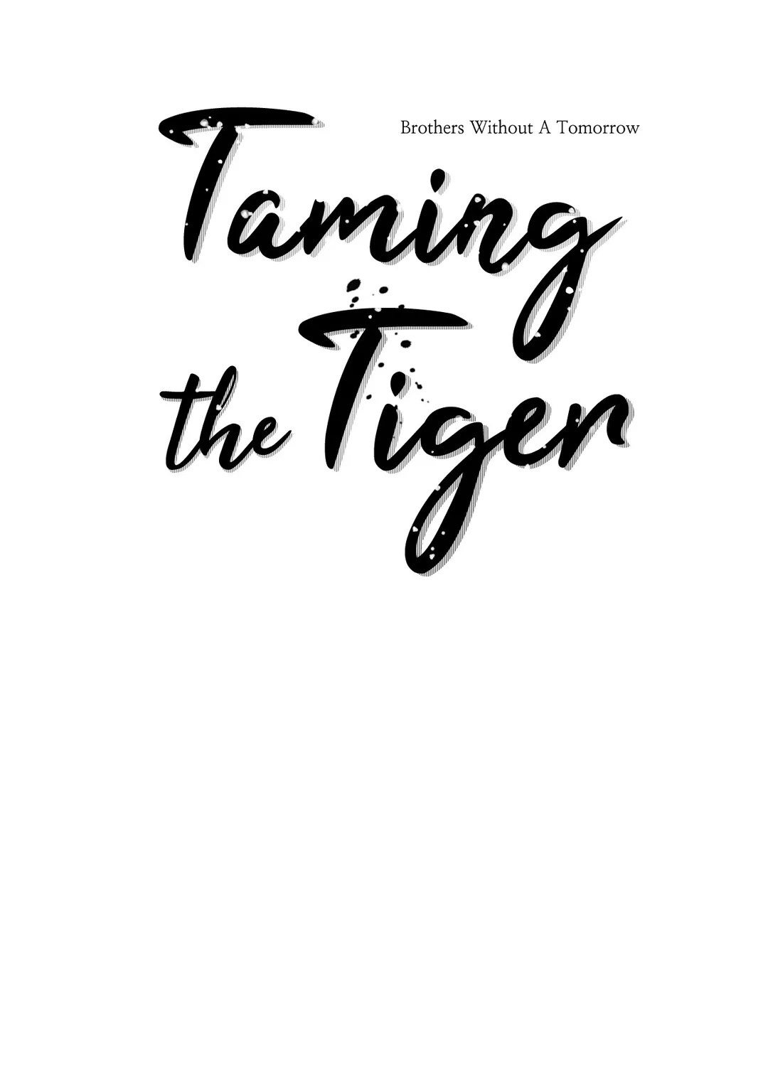 Taming the Tiger page 1