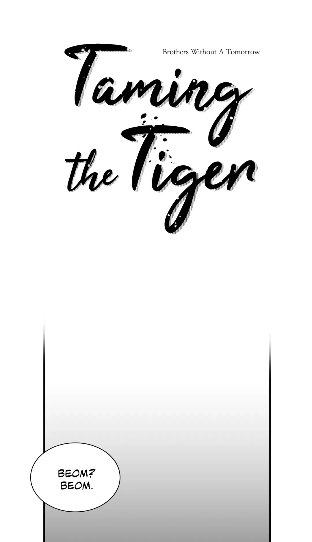 Taming the Tiger page 1
