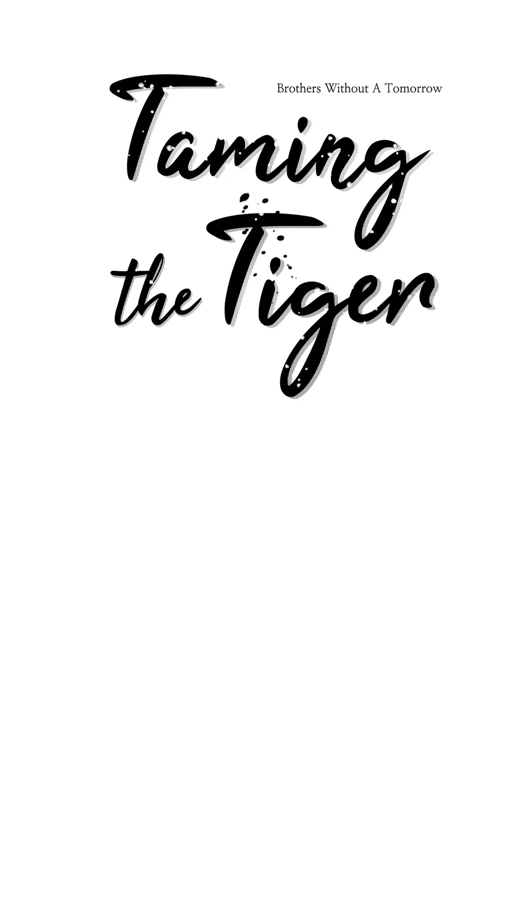 Taming the Tiger page 1