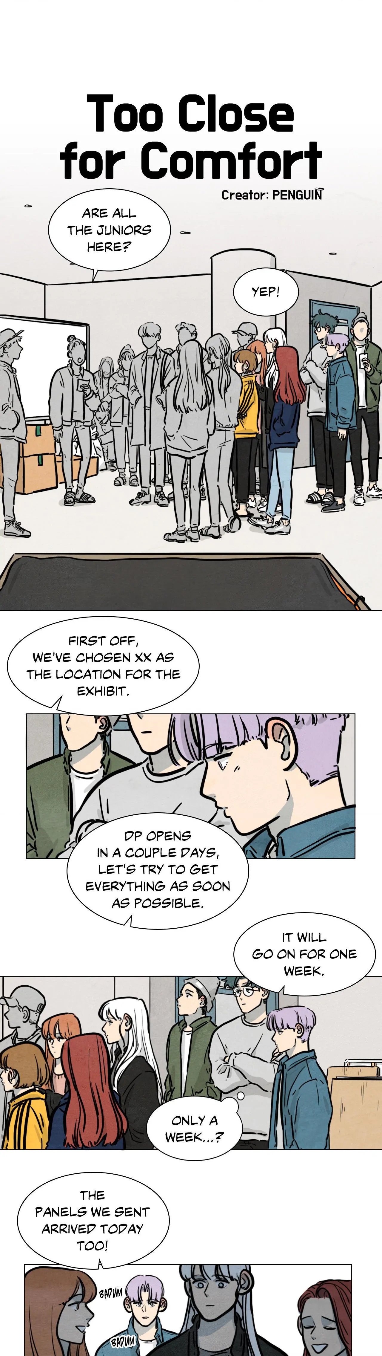 Too Close for Comfort page 1