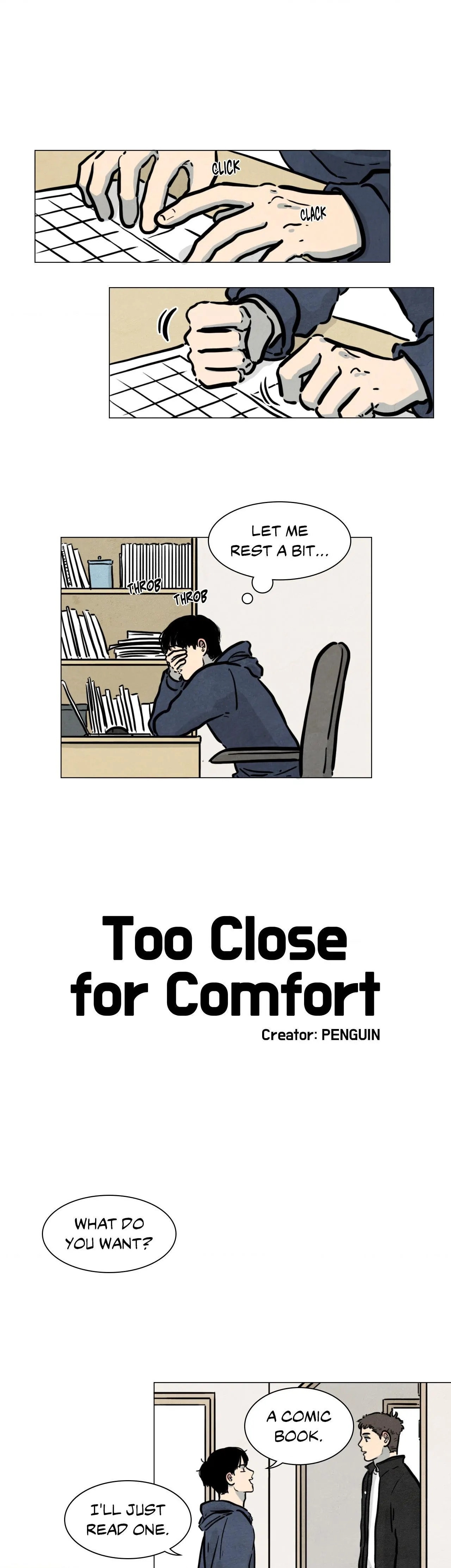 Too Close for Comfort page 1