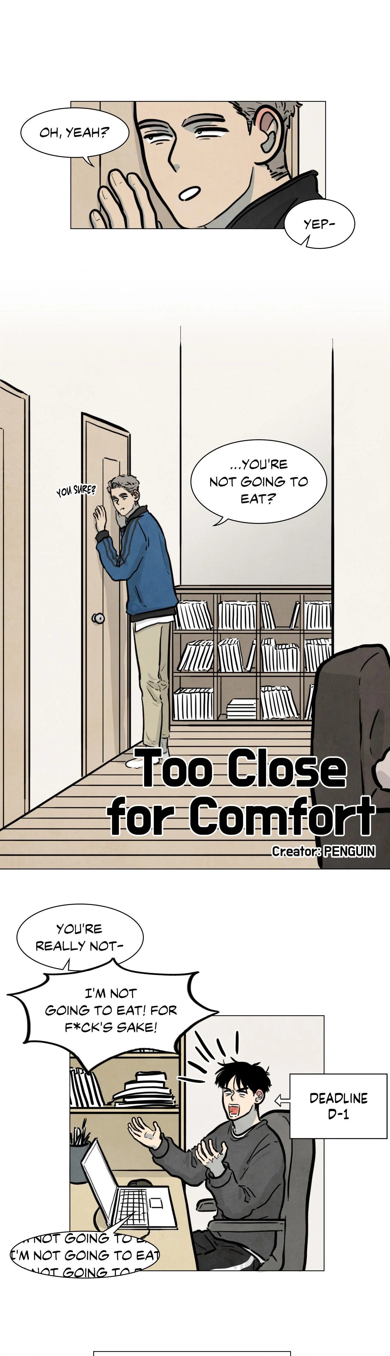 Too Close for Comfort page 1