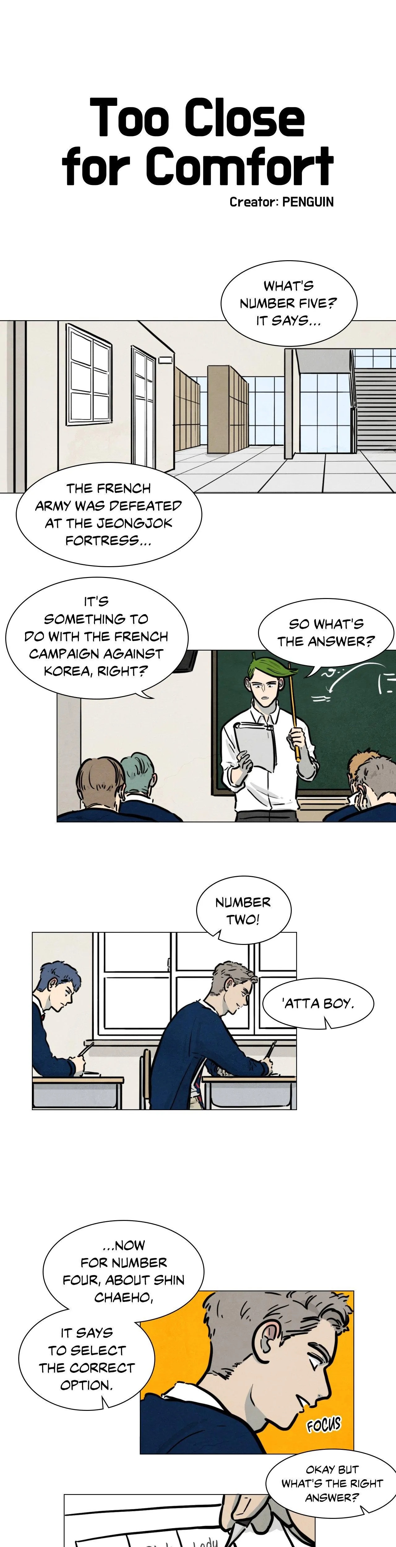 Too Close for Comfort page 1