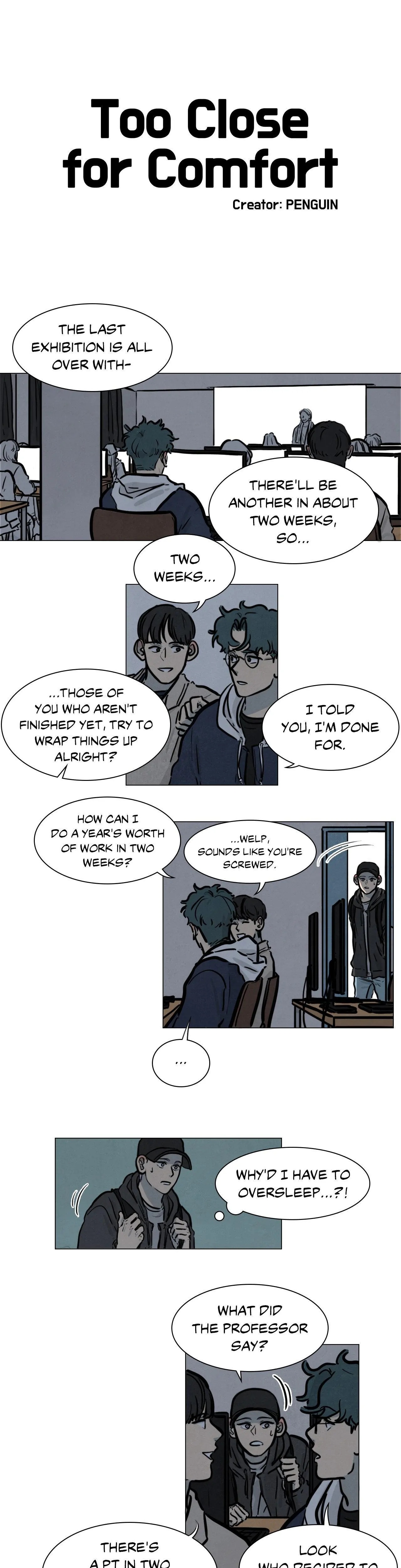 Too Close for Comfort page 1