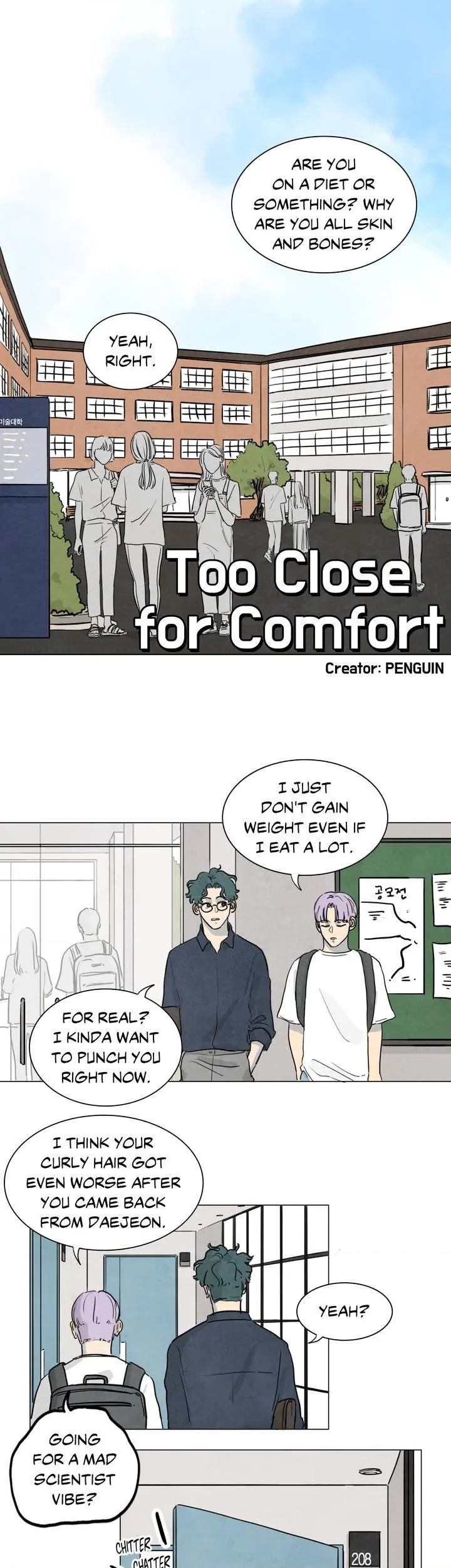 Too Close for Comfort page 1