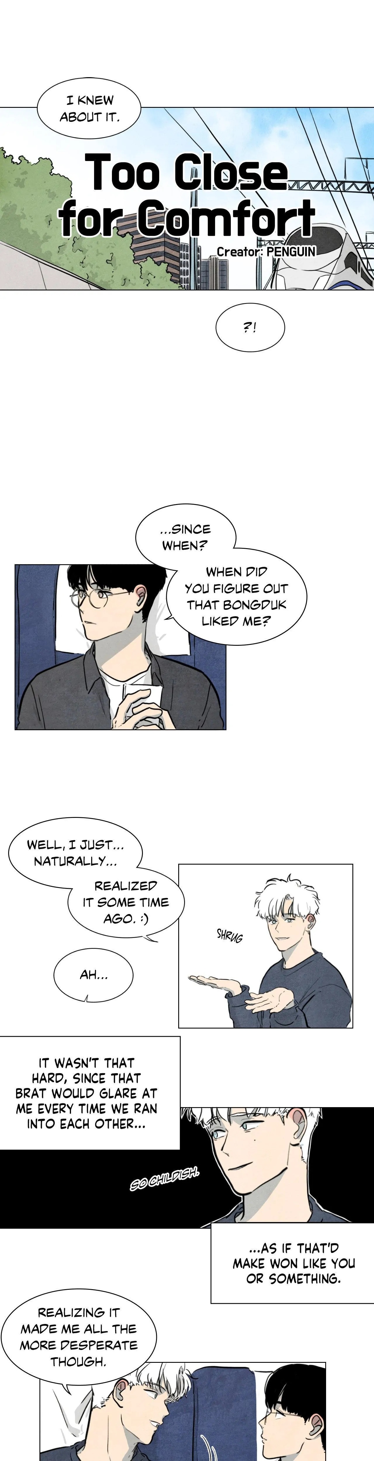Too Close for Comfort page 1