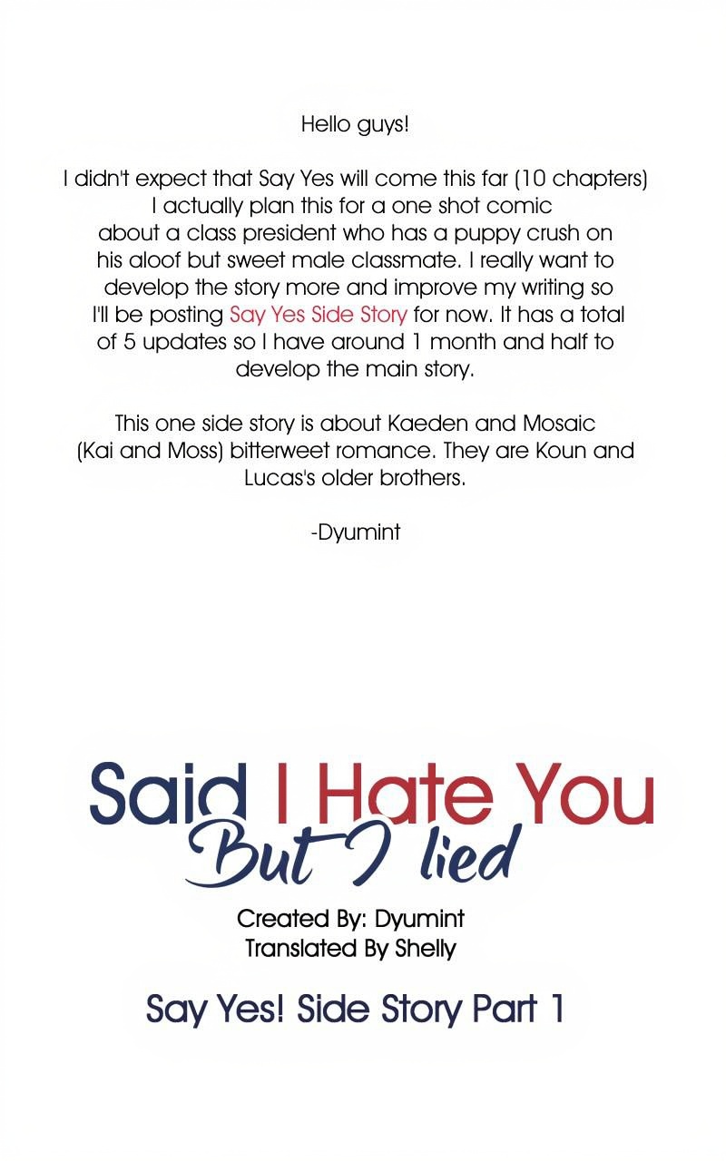 Say Yes! page 1