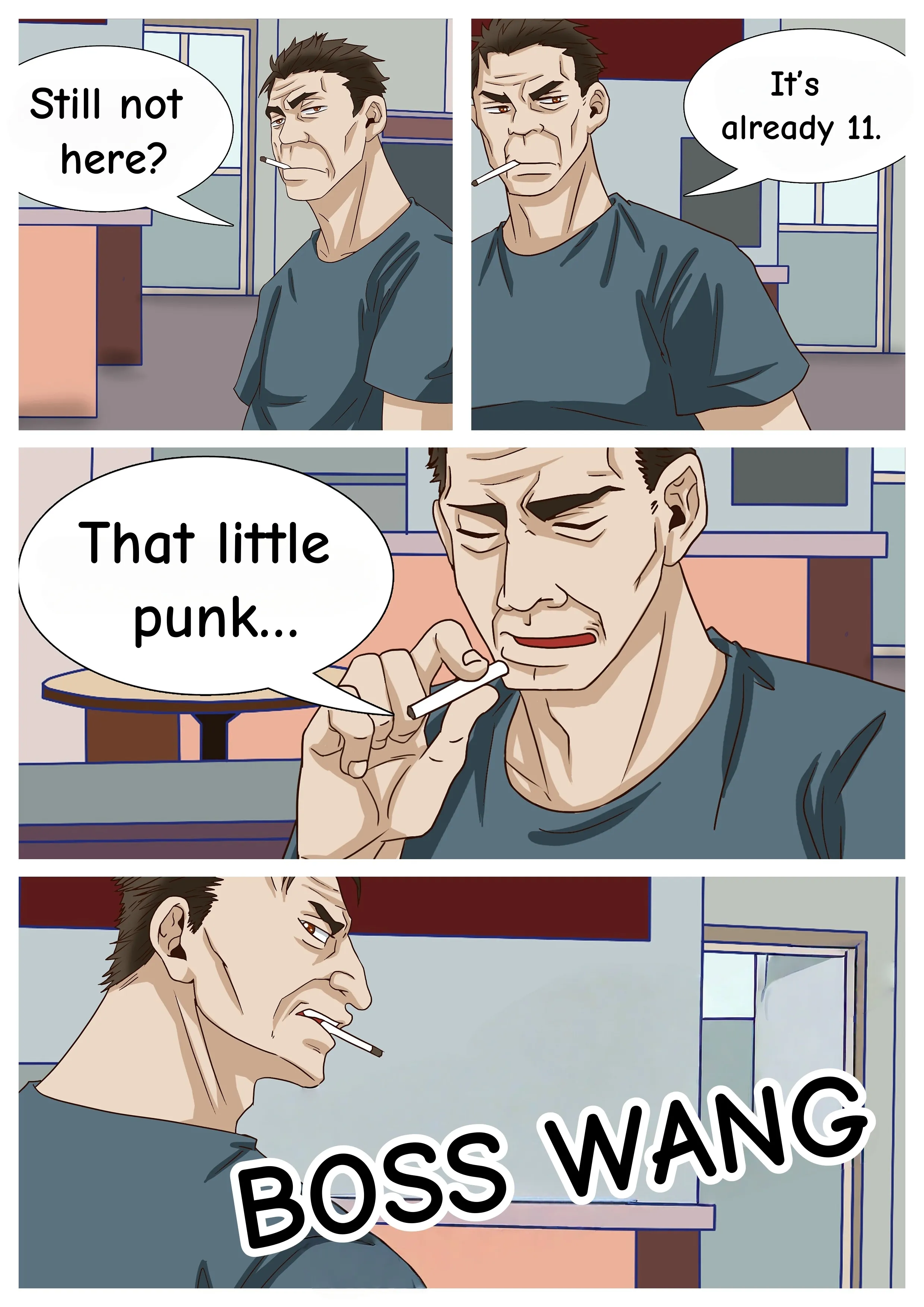 The love story of the fast food guy page 1