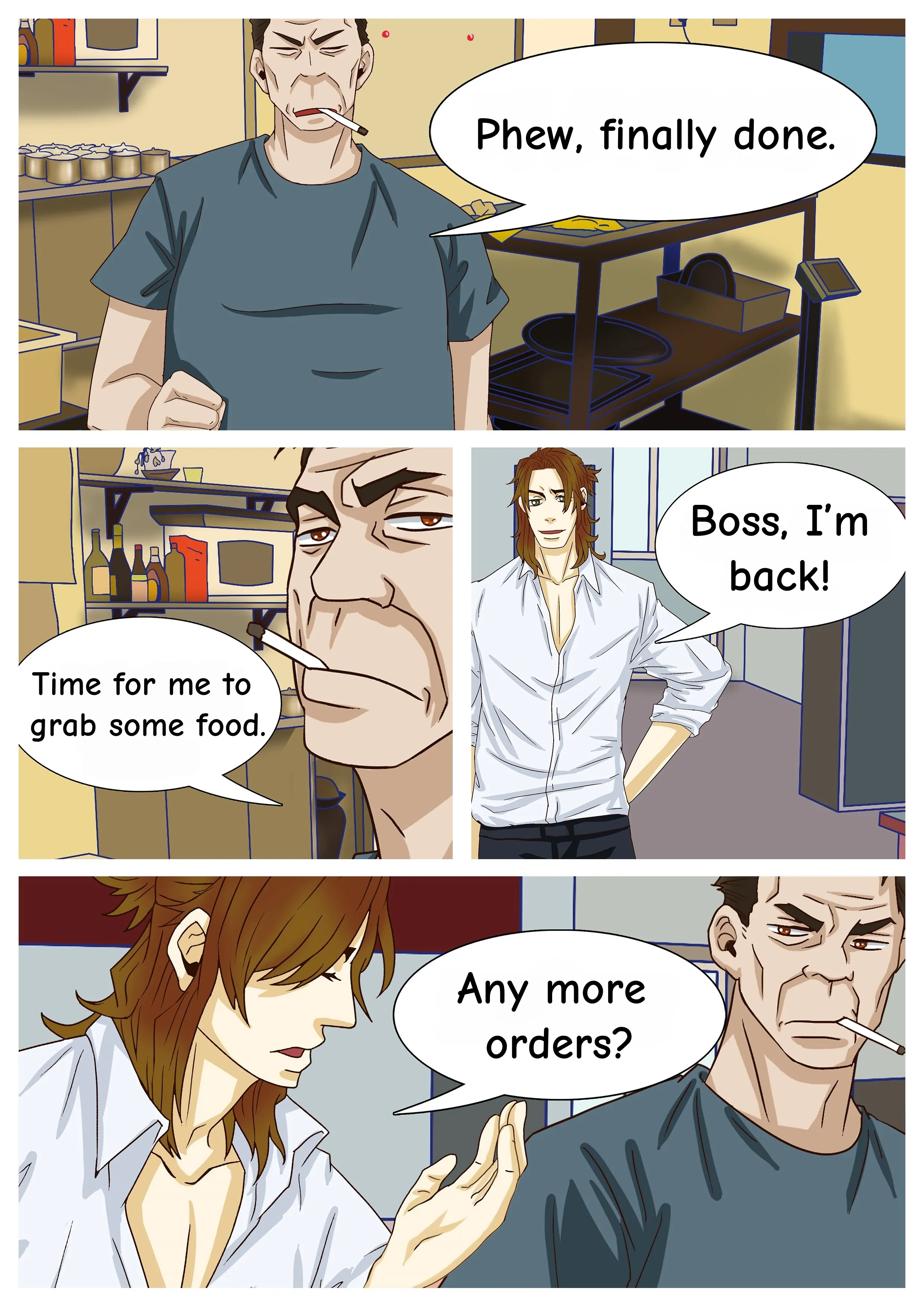 The love story of the fast food guy page 1